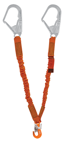 Çift Kol Şok Emicili Elastik Lanyard — EL-3 — Şok Emiciler — FNS Yapım