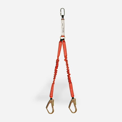 EKS Şok Emicili Elastik Çift Bacaklı Lanyard — EKS-239-6 — Halatlar — FNS Yapım