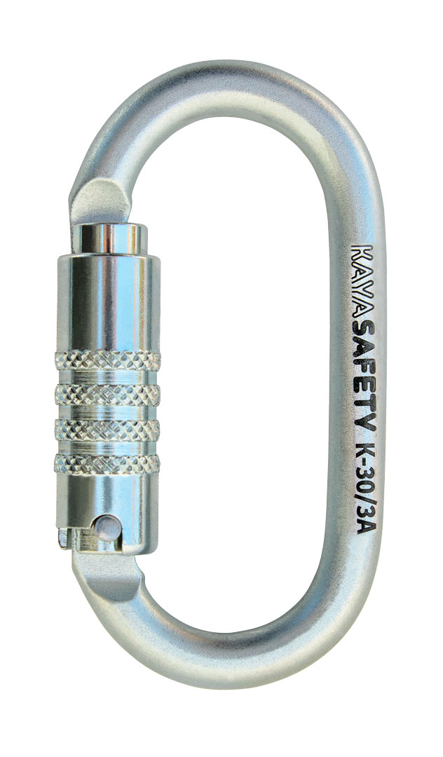 Oval Çelik Karabina (Keylock) — K-30/3A — Makaralar ve Karabinalar — FNS Yapım